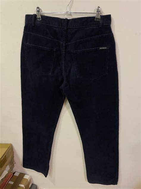 corduroy pants men ysl|YSL denim pants.